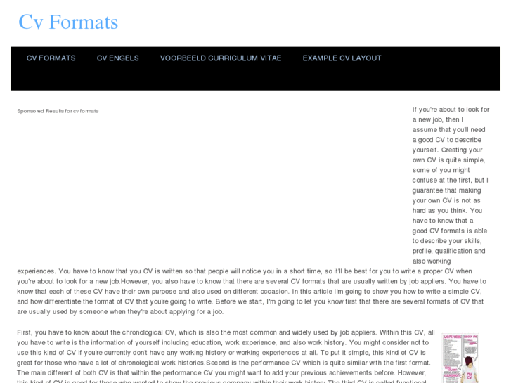 www.cvformats.net