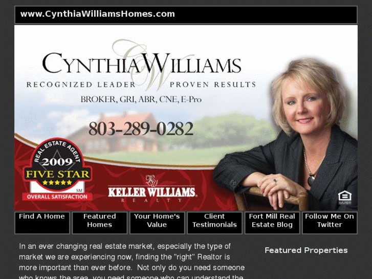 www.cynthiawilliamshomes.com