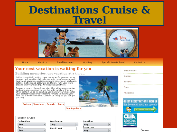 www.destinationscruiseandtravel.com