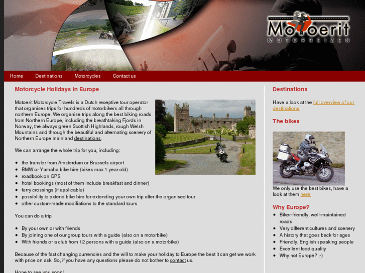 www.europemotorcycleholidays.com