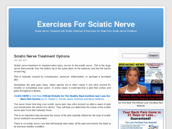 www.exercisesforsciaticnerve.org
