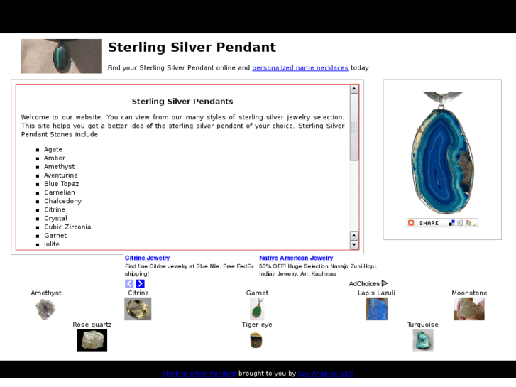 www.sterlingsilverpendant.net