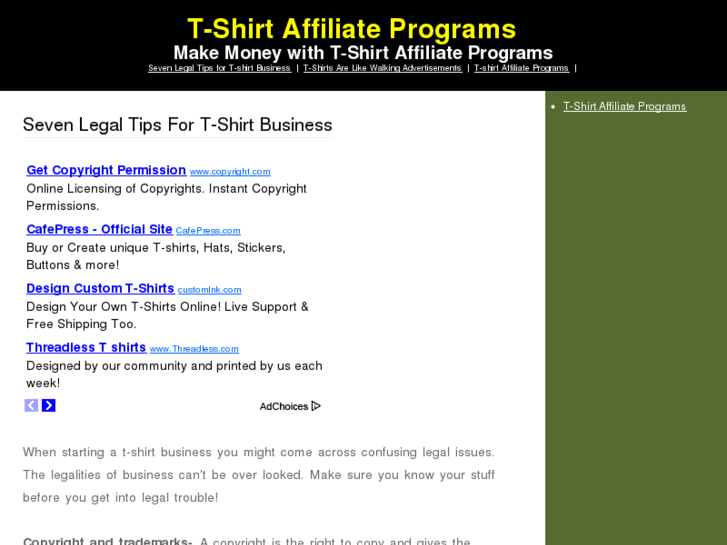 www.tshirtaffiliateprograms.com