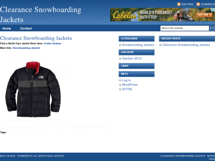 www.clearancesnowboardingjackets.com