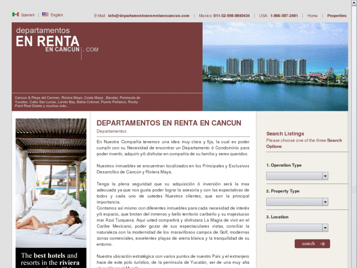 www.departamentosenrentaencancun.com