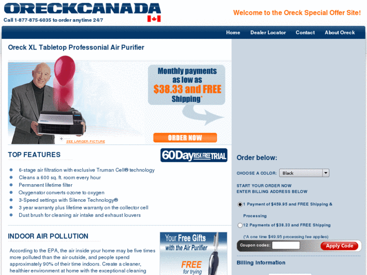 www.oreckcanadaspecials.com