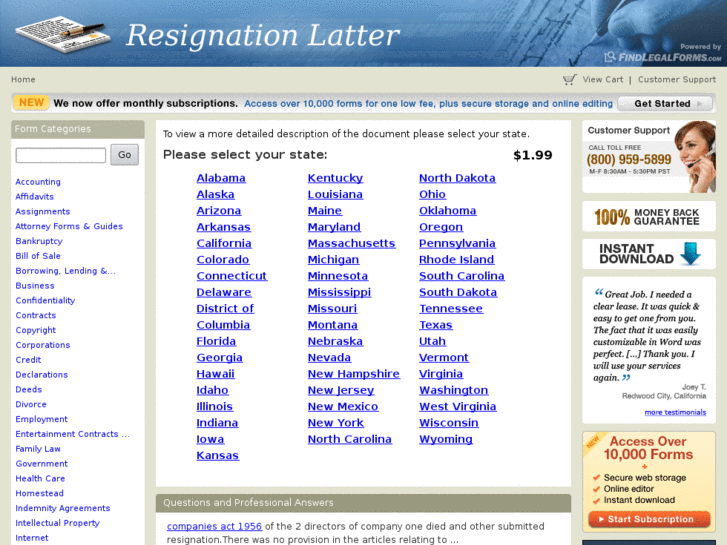 www.resignationlatter.com