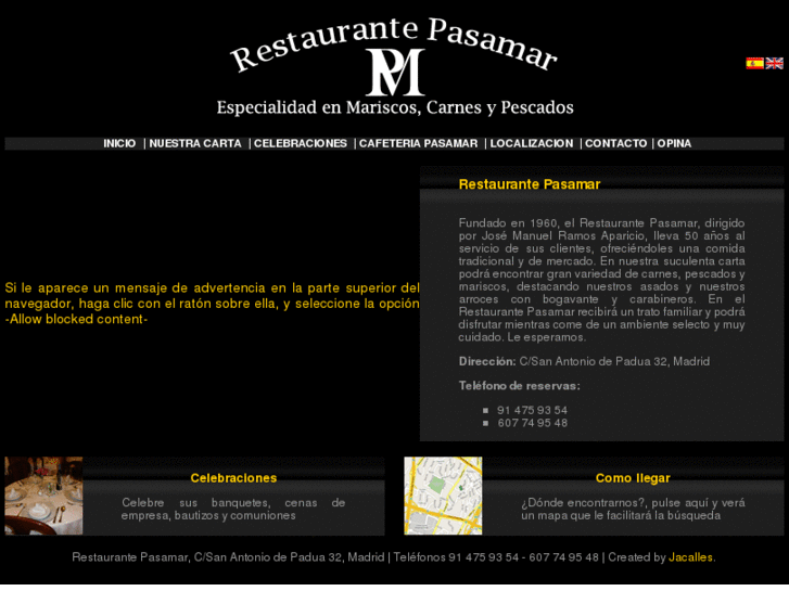 www.restaurantepasamar.com