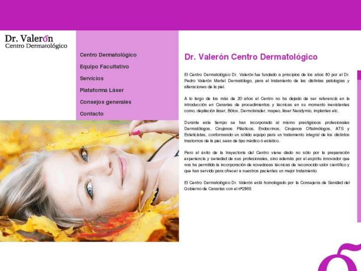 www.centrodermatologicovaleron.com