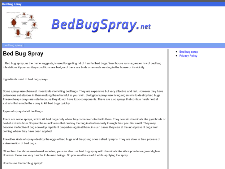 www.bedbugspray.net