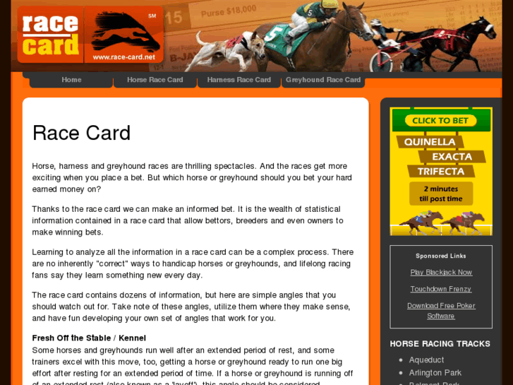 www.race-card.net