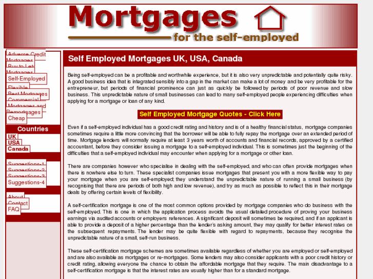 www.self-employed-mortgages.net