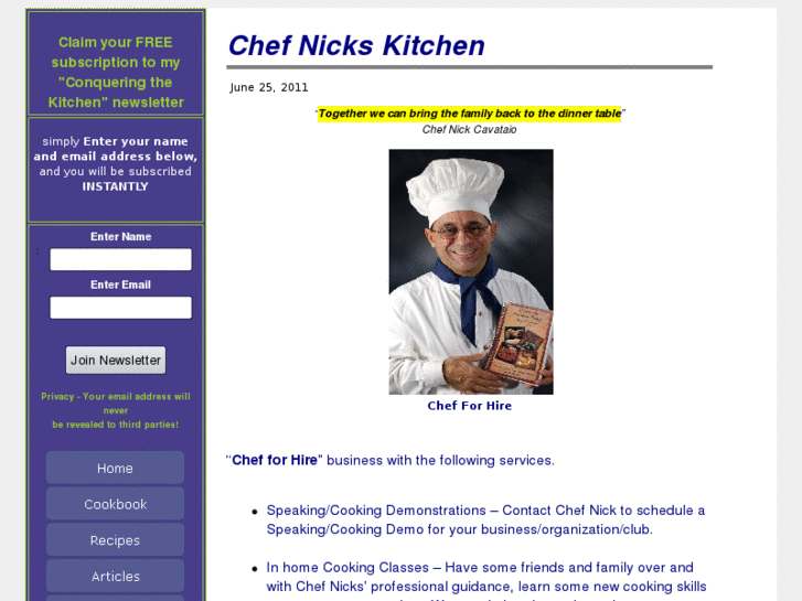 www.chefnickskitchen.com