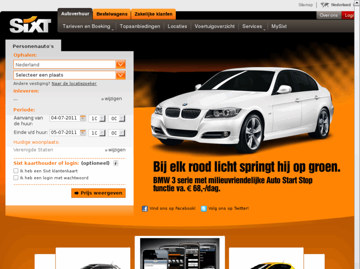 www.e-sixt.nl