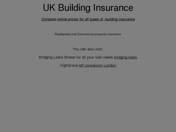 www.ukbuildinginsurance.info