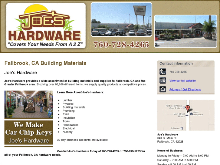 www.fallbrookhardwarestore.com