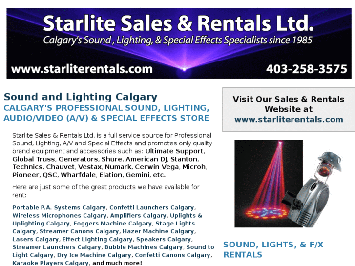 www.soundandlightingcalgary.com