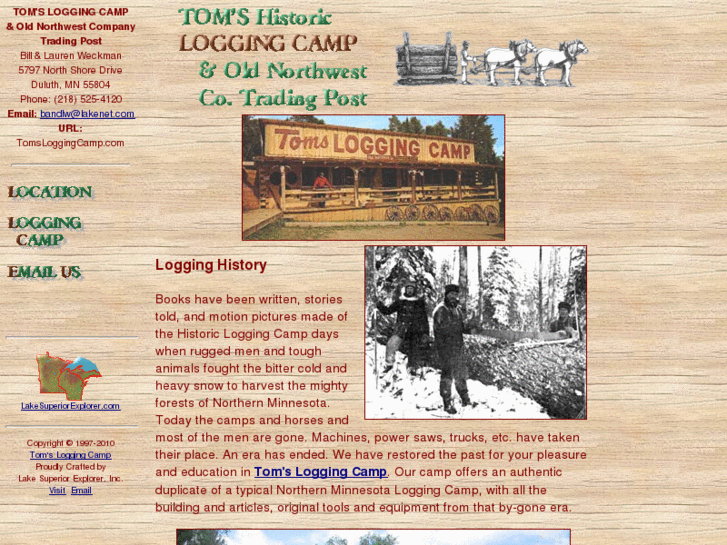 www.tomsloggingcamp.com