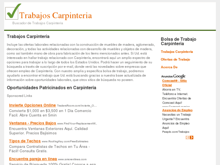 www.trabajoscarpinteria.com