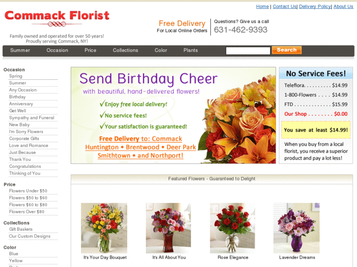 www.commackflorist.com