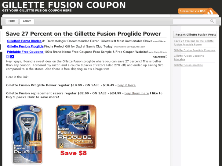 www.gillettefusioncoupon.org