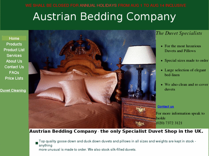 www.austrianbedding.com