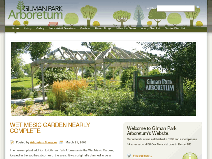 www.gilmanparkarboretum.com