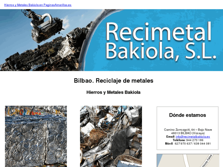 www.recimetalbakiola.es