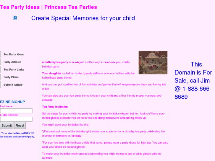 www.treasuredteasandparties.com