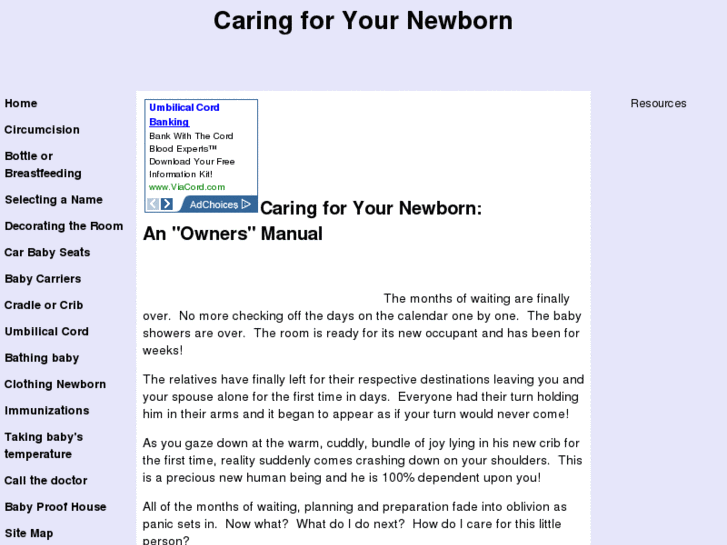 www.caringfornewbornbaby.com