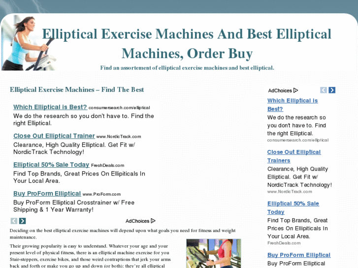 www.ellipticalexercisemachines.net