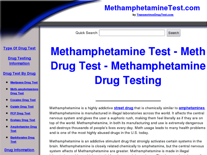 www.methamphetaminetest.com