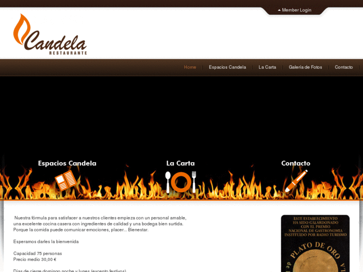 www.candela-restaurante.com