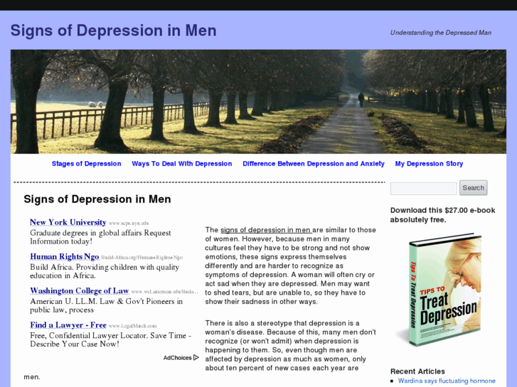 www.signsofdepressioninmen.com