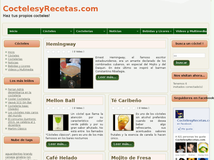 www.coctelesyrecetas.com