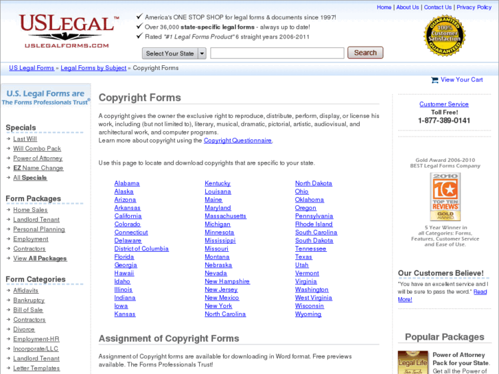 www.copyrightlegalforms.com