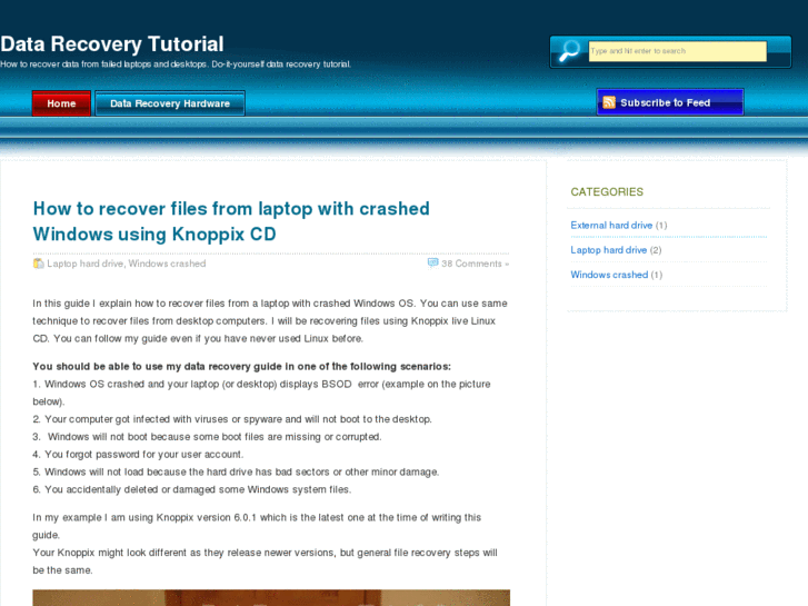 www.datarecoverytutorial.com
