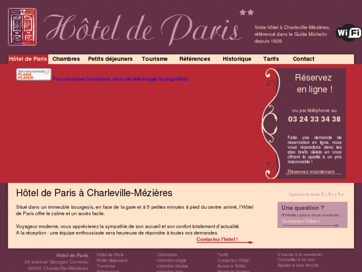 www.hoteldeparis08.fr