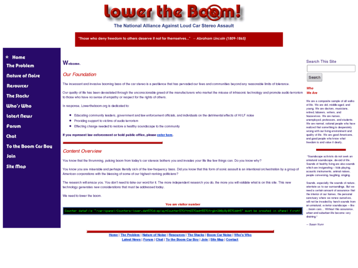 www.lowertheboom.org