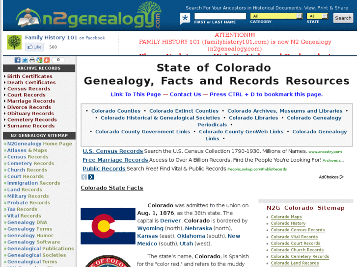 www.mycoloradogenealogy.com