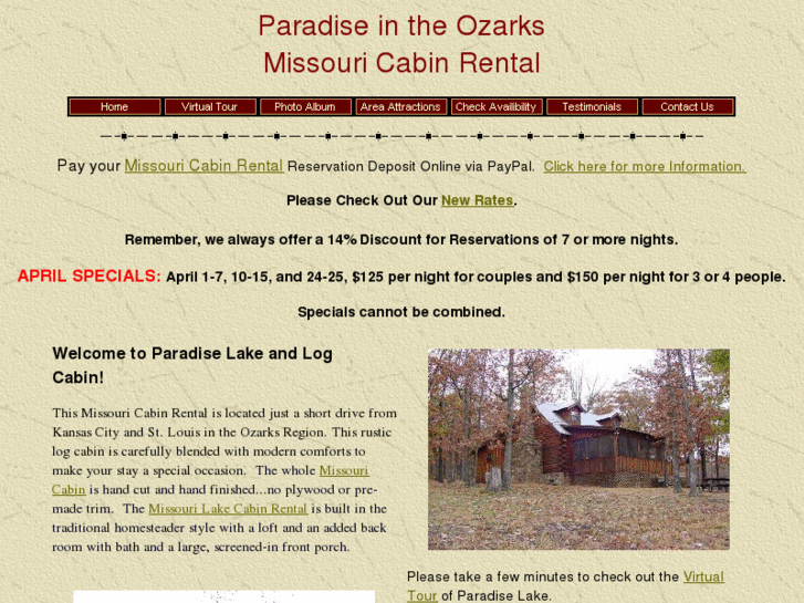 www.paradiselakecabin.com