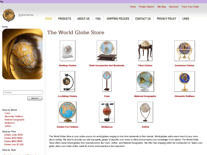 www.theworldglobestore.com