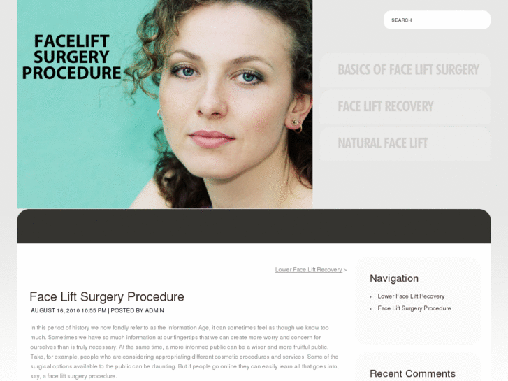 www.faceliftsurgeryprocedure.com