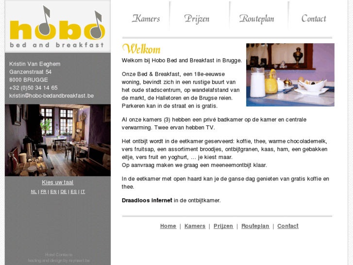 www.hobo-bedandbreakfast.be