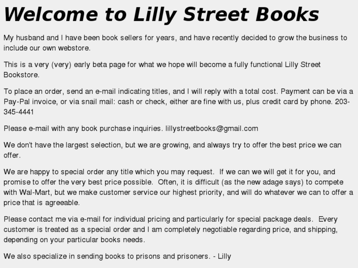 www.lillystreetbooks.com