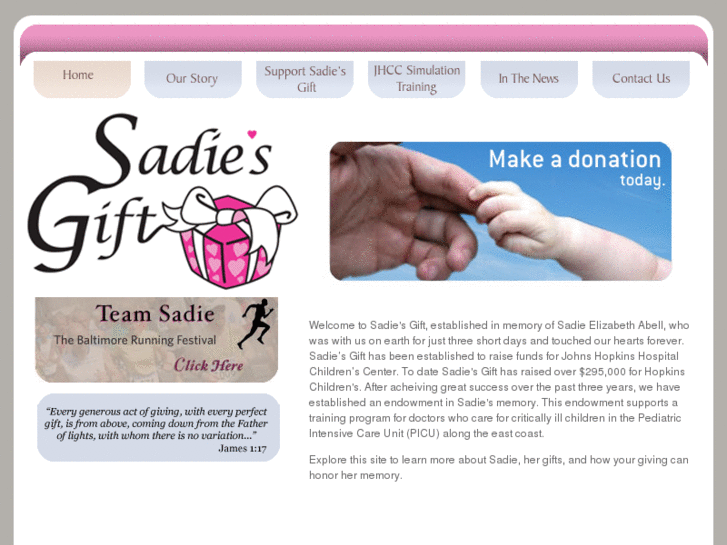 www.sadiesgift.org