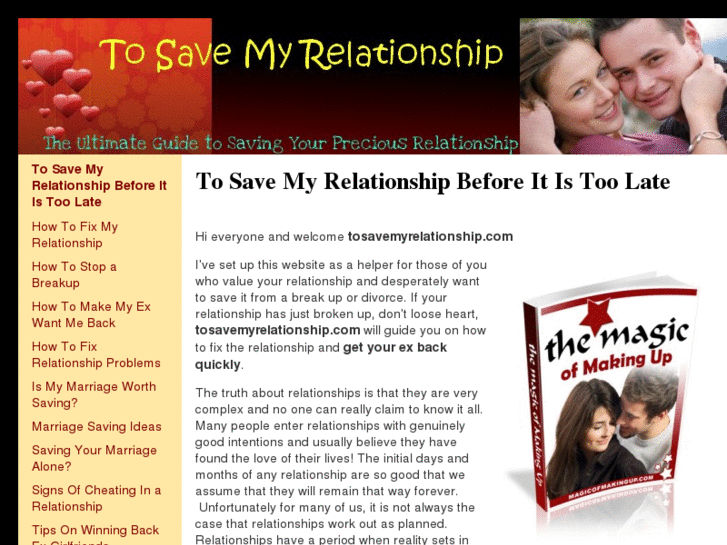 www.tosavemyrelationship.com