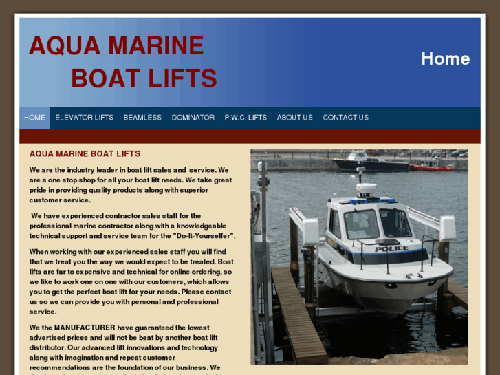 www.aquamarineboatlifts.com