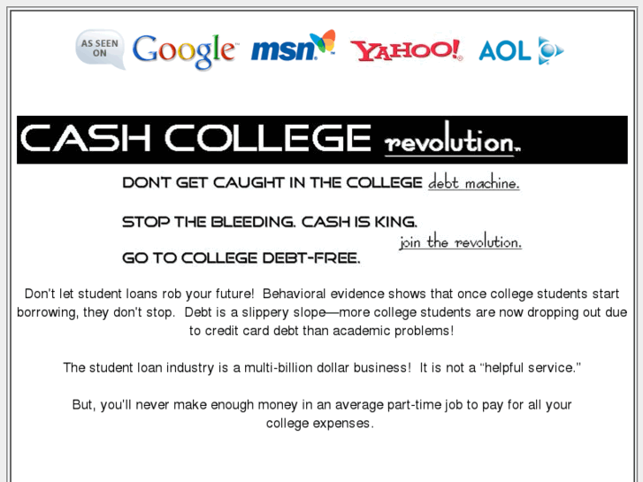 www.cashcollegerevolution.com