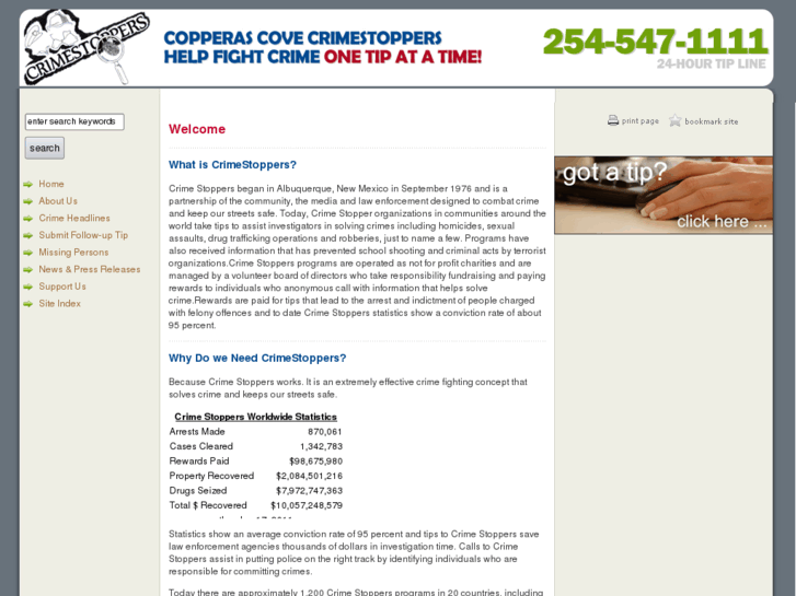 www.covecrimestoppers.org